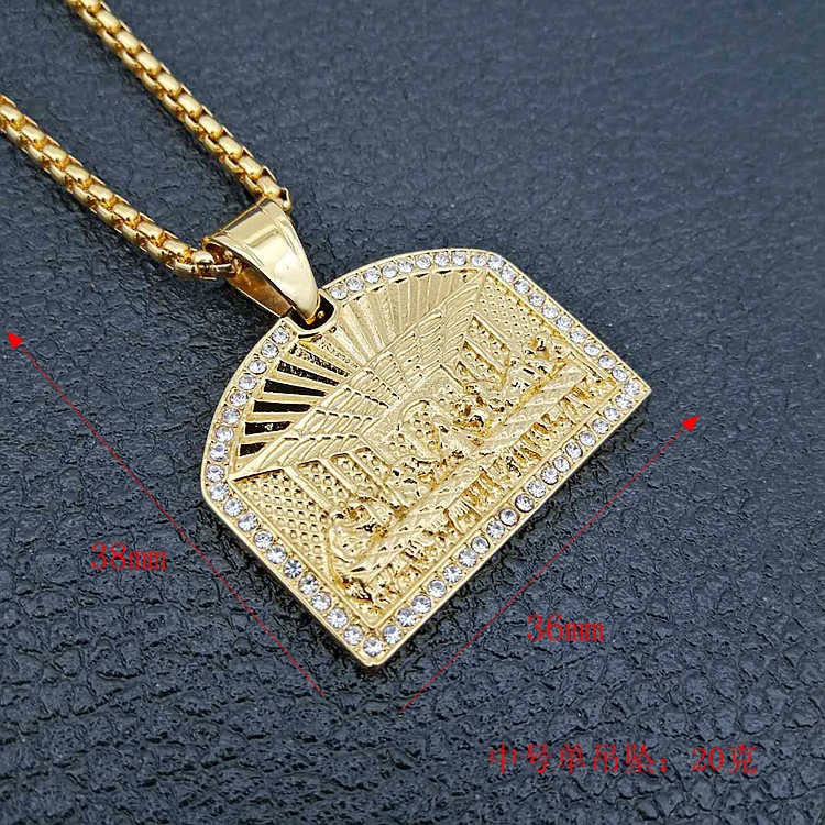 Hip Hop Last Dinner Pendant Ne - Fashion Men Vogue ulasan dan harga