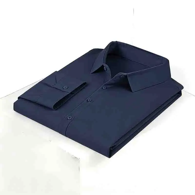 2026 Men's Solid  Long Sleeve  - Dress Shirt Non-Iron ulasan dan harga