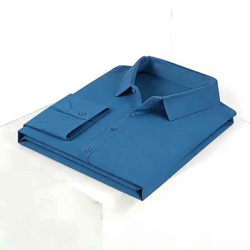 2026 Men's Solid  Long Sleeve  - Dress Shirt Non-Iron ulasan dan harga