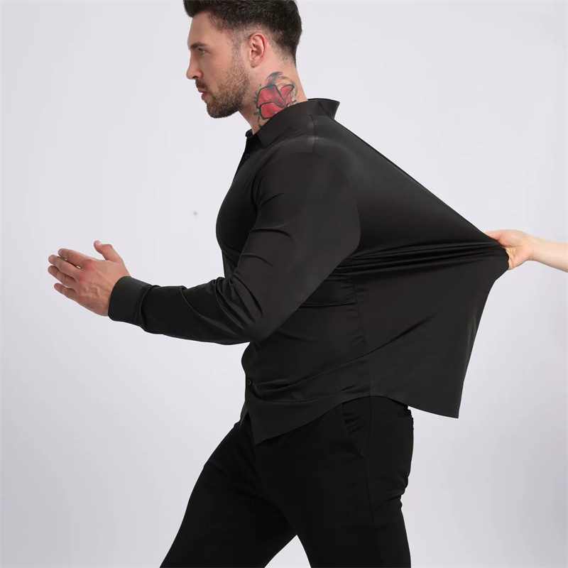 US/EU Size 3XL 105KG high-end  - Dress Shirt Non-Iron ulasan dan harga