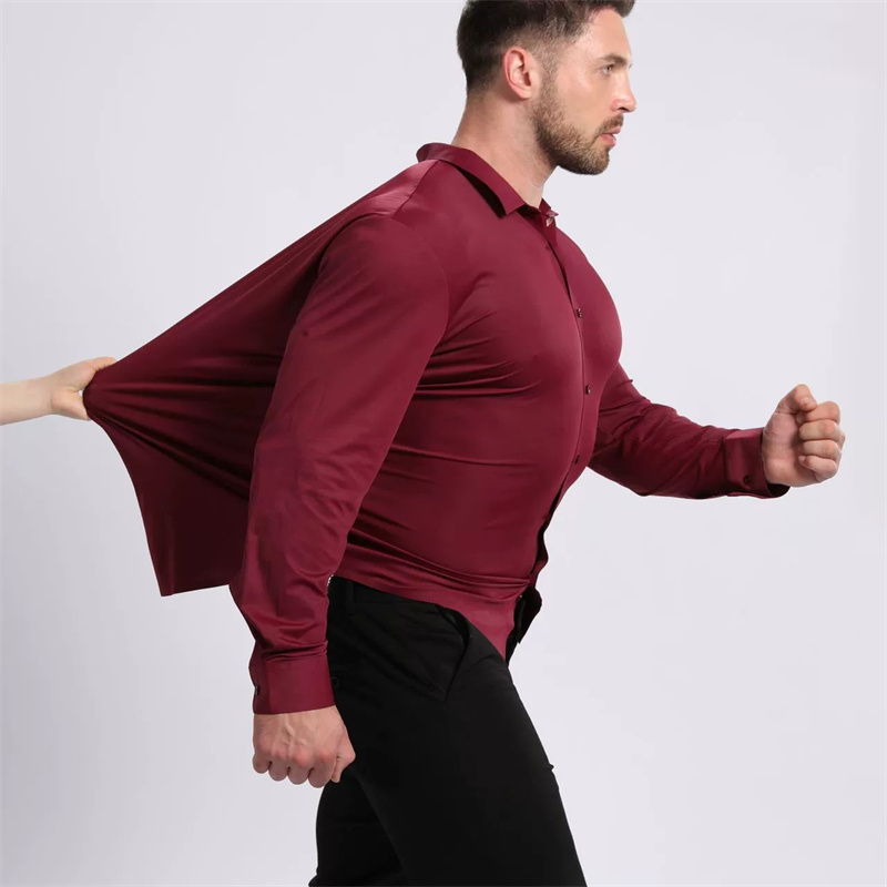 US/EU Size 3XL 105KG high-end  - Dress Shirt Non-Iron ulasan dan harga