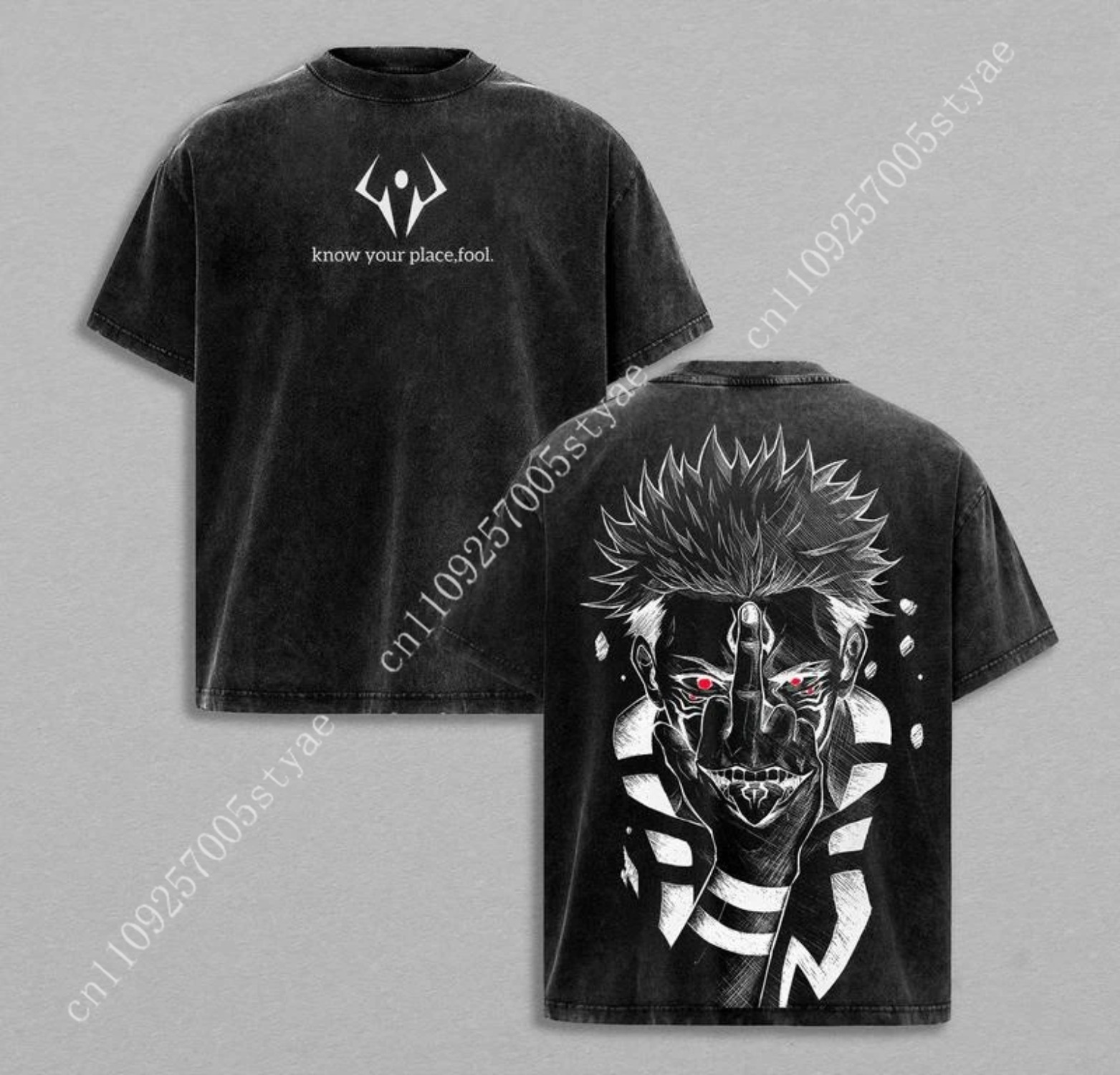 Anime  Ryomen Sukuna Graphic T - Graphic Tee Oversized ulasan dan harga