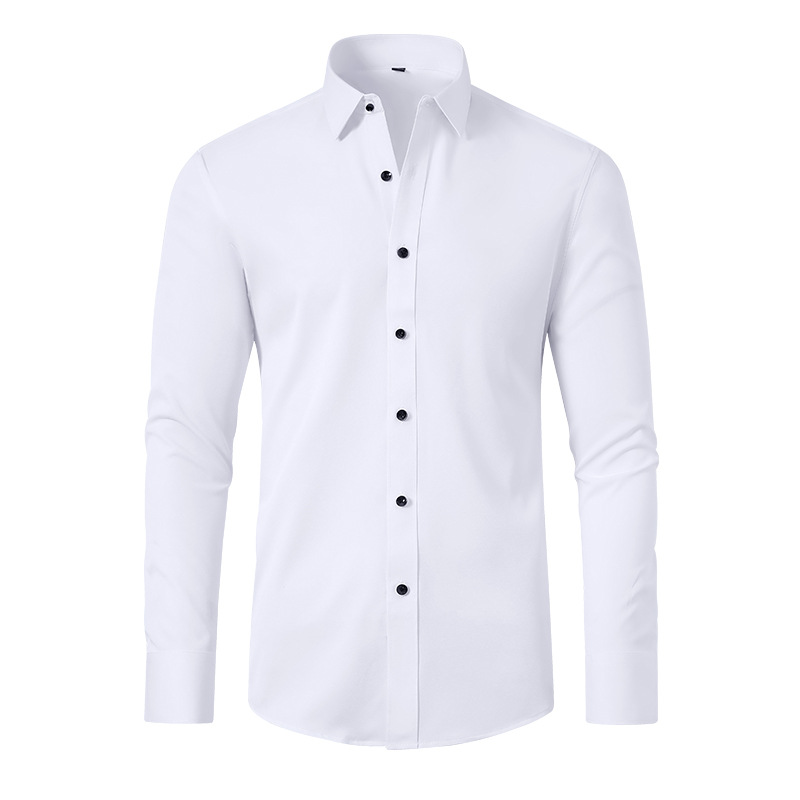 Slight Elasticity Men's Long-s - Dress Shirt Non-Iron ulasan dan harga