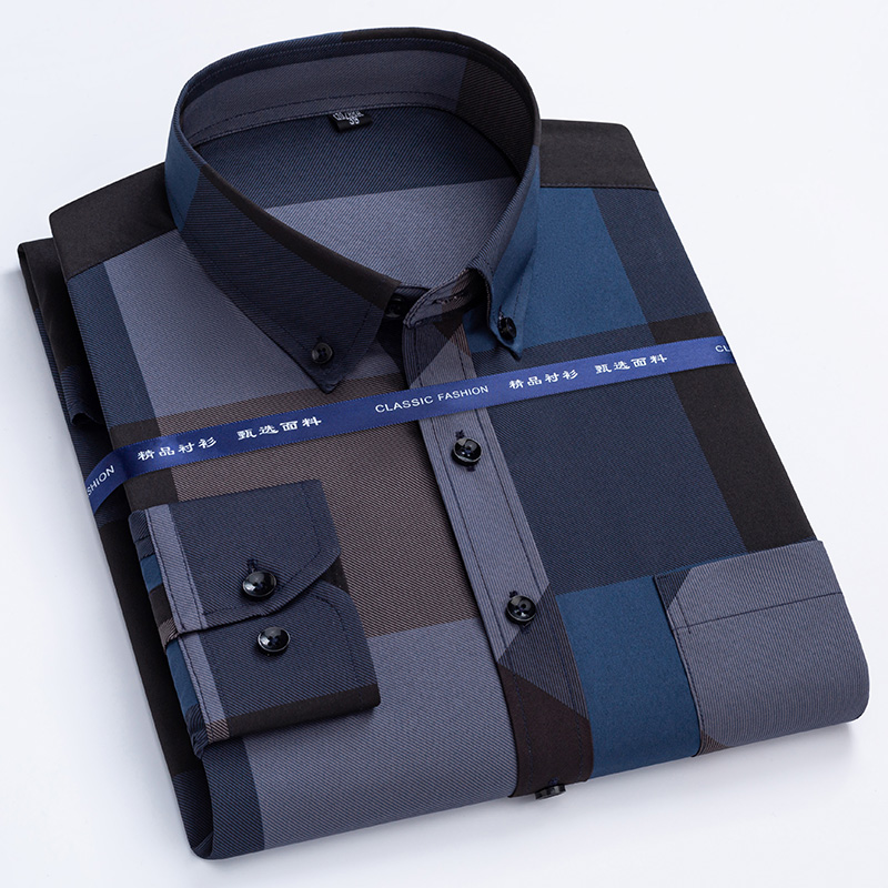 Men's Dress Shirts Spring Autu - Dress Shirt Non-Iron ulasan dan harga