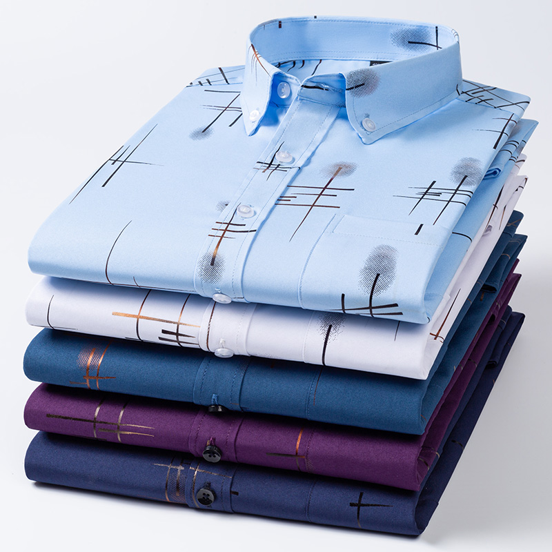 Men's Dress Shirts Spring Autu - Dress Shirt Non-Iron ulasan dan harga