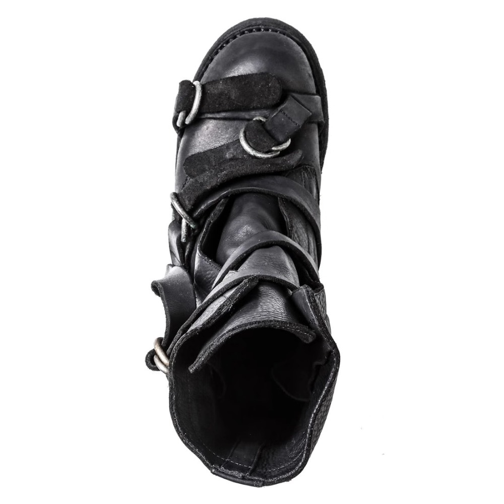 Men's Leather Motorcycle Boots - Men'S Fashion Loafers Shoes ulasan dan harga